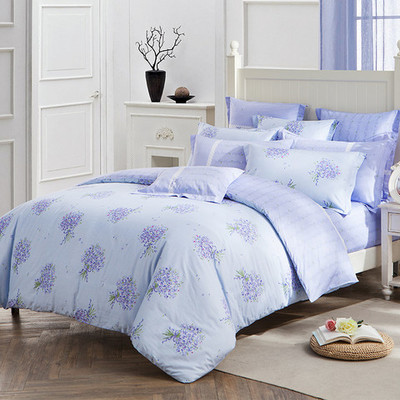 樂優家家紡 全棉四件套 紫色蜜語 220*240cm