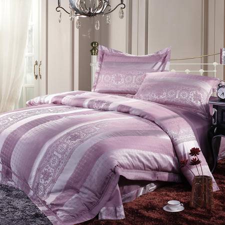 居夢(mèng)萊家紡 羅蒂娜 大提花繡花床上用品高檔奢華婚慶四件套圖片大全 郵樂官方網(wǎng)站